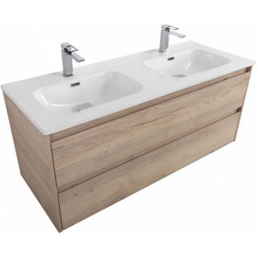 Тумба с раковиной BelBagno Kraft 120-BB1200-2-ETL Rovere Galifax Bianco