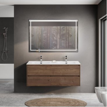 Тумба с раковиной BelBagno Kraft 120-BB1200-2-ETL Rovere Tabacco