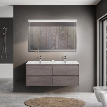 Тумба с раковиной BelBagno Kraft 120-4C-BB1200-2-ETL Cemento Grigio