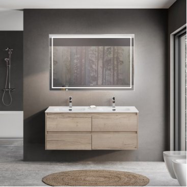 Тумба с раковиной BelBagno Kraft 120-4C-BB1200-2-ETL Rovere Galifax Bianco