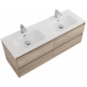 Тумба с раковиной BelBagno Kraft 120-4C-BB1200-2-ETL Rovere Galifax Bianco