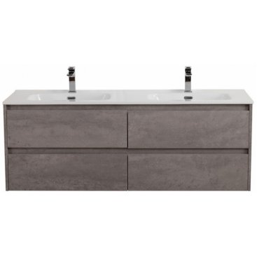 Тумба с раковиной BelBagno Kraft 140-4C-BB1400-2-ETL Cemento Grigio