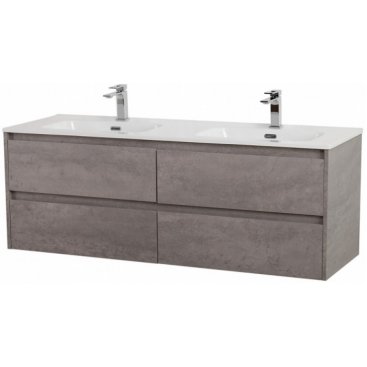 Тумба с раковиной BelBagno Kraft 140-4C-BB1400-2-ETL Cemento Grigio