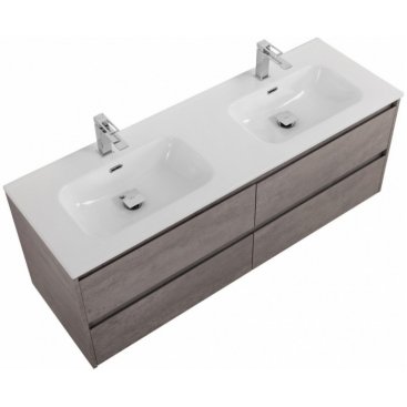 Тумба с раковиной BelBagno Kraft 140-4C-BB1400-2-ETL Cemento Grigio