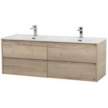 Мебель для ванной BelBagno Kraft-1400-4C-BB1400-2-ETL Rovere Galifax Bianco