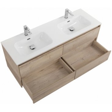 Мебель для ванной BelBagno Kraft-1400-4C-BB1400-2-ETL Rovere Galifax Bianco