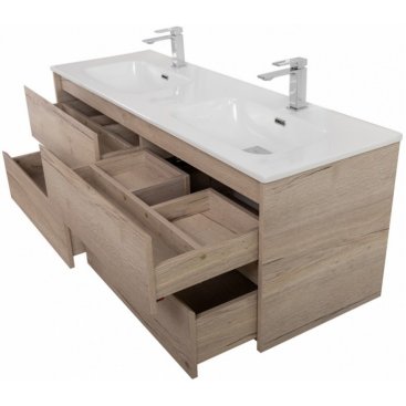 Мебель для ванной BelBagno Kraft-1400-4C-BB1400-2-ETL Rovere Galifax Bianco