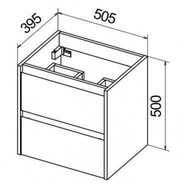 Мебель для ванной BelBagno Kraft-39-500 Pietra Grigio