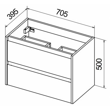 Мебель для ванной BelBagno Kraft-39-700 Pietra Grigio