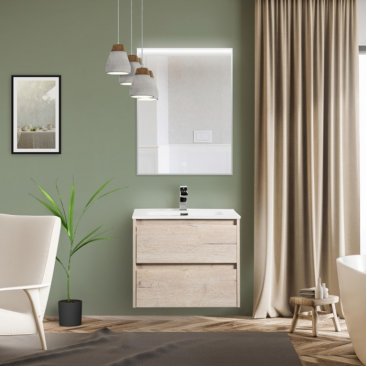 Мебель для ванной BelBagno Kraft-600-BB600ETL Rovere Galifax Bianco