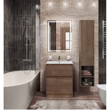 Мебель для ванной BelBagno Kraft-600-PIA-BB1923-600 Rovere Tabacco