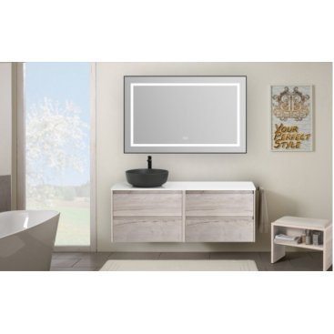 Мебель для ванной BelBagno Kraft-1200-L-S Rovere Galifax Bianco