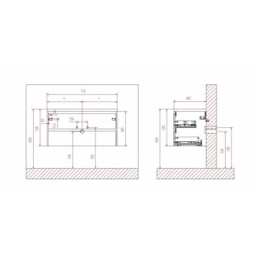 Мебель для ванной BelBagno Kraft-700 Pietra Grigio