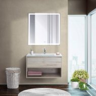 Мебель для ванной BelBagno Kraft-800-1C-BB810/465-LV-VTR-BO Rovere Galifax Bianco