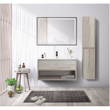 Мебель для ванной BelBagno Kraft-800-1C-BB800ETL Rovere Galifax Bianco