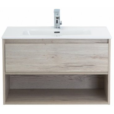 Тумба с раковиной BelBagno Kraft 80-1C-BB800ETL Rovere Galifax Bianco