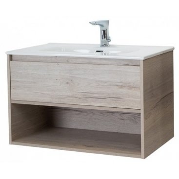 Мебель для ванной BelBagno Kraft-800-1C-BB800ETL Rovere Galifax Bianco