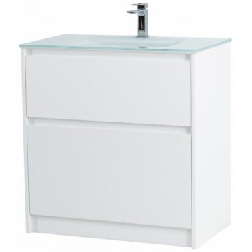 Тумба с раковиной BelBagno Kraft 80-PIA-BB810/465-LV-VTR-BL Bianco Opaco