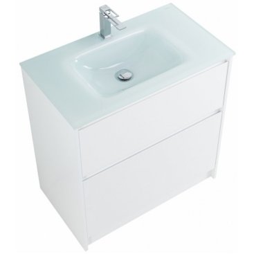 Тумба с раковиной BelBagno Kraft 80-PIA-BB810/465-LV-VTR-BL Bianco Opaco