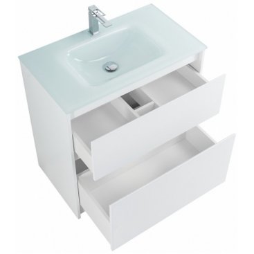 Тумба с раковиной BelBagno Kraft 80-PIA-BB810/465-LV-VTR-BL Bianco Opaco