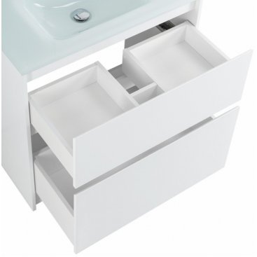 Тумба с раковиной BelBagno Kraft 80-PIA-BB810/465-LV-VTR-BL Bianco Opaco