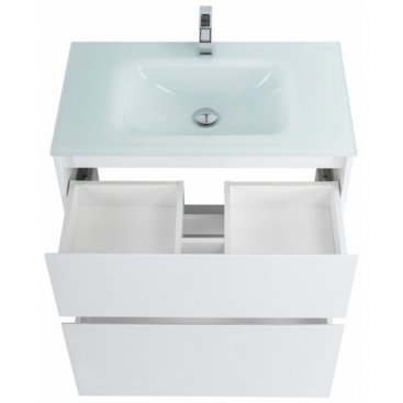 Тумба с раковиной BelBagno Kraft 80-PIA-BB810/465-LV-VTR-BL Bianco Opaco