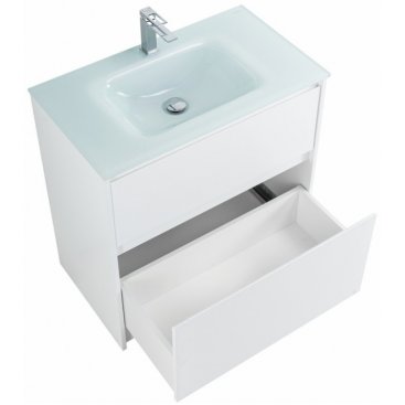 Тумба с раковиной BelBagno Kraft 80-PIA-BB810/465-LV-VTR-BL Bianco Opaco