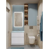 Мебель для ванной BelBagno Kraft-800-PIA-BB810/465-LV-VTR-BO Bianco Opaco