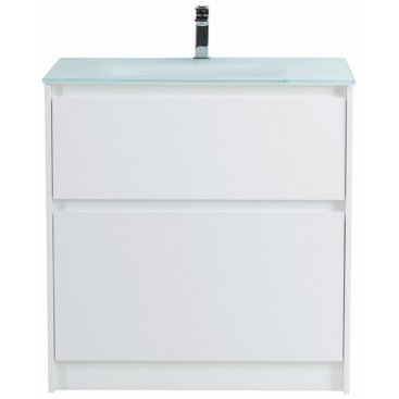 Тумба с раковиной BelBagno Kraft 80-PIA-BB810/465-LV-VTR-BO Bianco Opaco