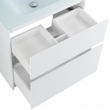 Тумба с раковиной BelBagno Kraft 80-PIA-BB810/465-LV-VTR-BO Bianco Opaco