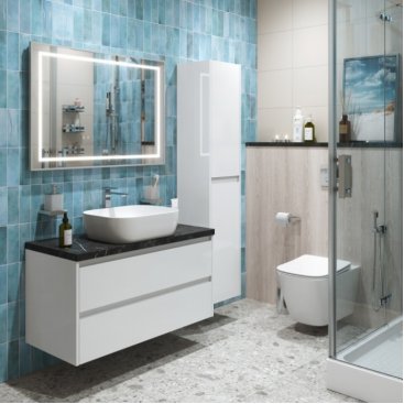 Мебель для ванной BelBagno KRAFT80BO-KEPMNO-1302-SET Bianco Opaco