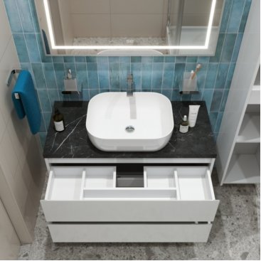 Мебель для ванной BelBagno KRAFT80BO-KEPMNO-1302-SET Bianco Opaco