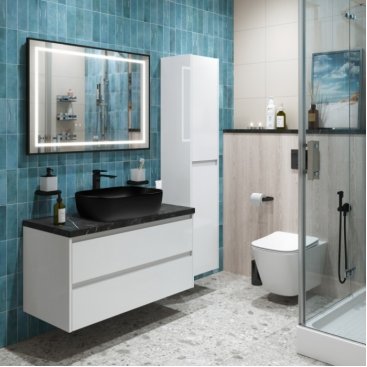 Мебель для ванной BelBagno KRAFT80BO-KEPMNO-1302H301-SET Bianco Opaco