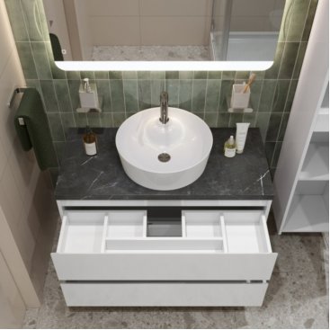 Мебель для ванной BelBagno KRAFT80BO-KEPMNO-1306-SET Bianco Opaco