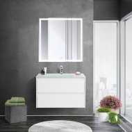 Мебель для ванной BelBagno Kraft-800-BB810/465-LV-VTR-BO Bianco Opaco