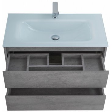 Мебель для ванной BelBagno Kraft-800-BB810/465-LV-VTR-BL Cemento Grigio