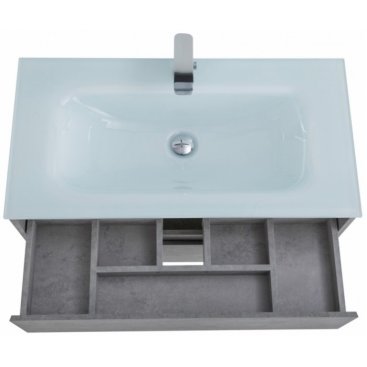 Мебель для ванной BelBagno Kraft-800-BB810/465-LV-VTR-BL Cemento Grigio