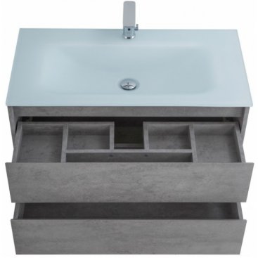 Мебель для ванной BelBagno Kraft-800-BB810/465-LV-VTR-BO Cemento Grigio