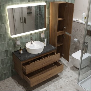 Мебель для ванной BelBagno KRAFT80RT-KEPMNO-1306-SET Rovere Tabacco