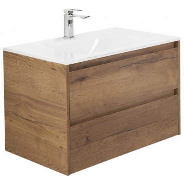 Тумба с раковиной BelBagno Kraft 80-BB810/465-LV-VTR-BL Rovere Tabacco