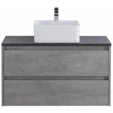 Тумба со столешницей и раковиной BelBagno Kraft 90-KEP-90-MNO-BB1407 Cemento Grigio