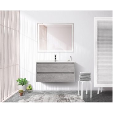 Тумба с раковиной BelBagno Kraft 90-BB900ETL Cemento Grigio