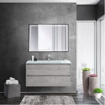 Мебель для ванной BelBagno Kraft-900-BB910/465-LV-VTR-BL Cemento Grigio