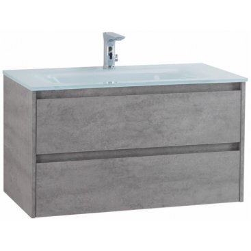 Мебель для ванной BelBagno Kraft-900-BB910/465-LV-VTR-BL Cemento Grigio