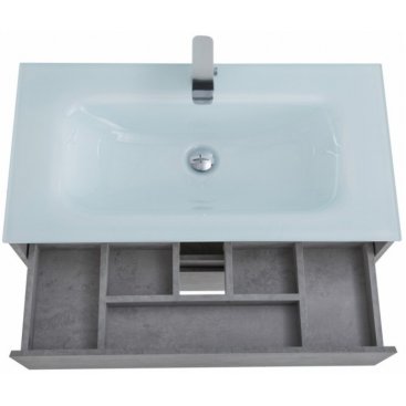 Мебель для ванной BelBagno Kraft-900-BB910/465-LV-VTR-BL Cemento Grigio