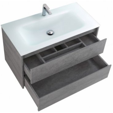 Мебель для ванной BelBagno Kraft-1000-BB1010/465-LV-VTR-BO Cemento Grigio