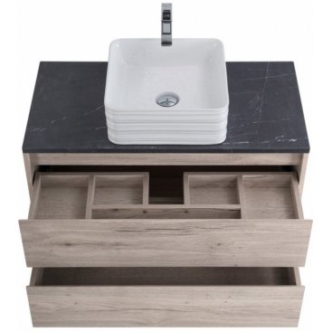 Мебель для ванной BelBagno Kraft-900-S Rovere Galifax Bianco