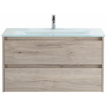 Тумба с раковиной BelBagno Kraft 90-BB910/465-LV-VTR-BL Rovere Galifax Bianco