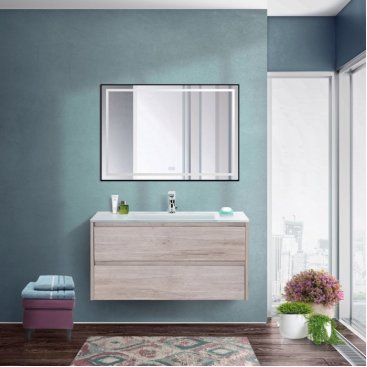 Мебель для ванной BelBagno Kraft-900-BB910/465-LV-VTR-BO Rovere Galifax Bianco