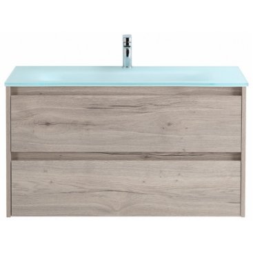 Тумба с раковиной BelBagno Kraft 80-BB810/465-LV-VTR-BO Rovere Galifax Bianco